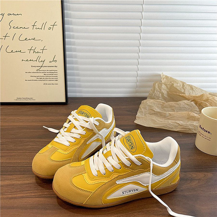 Women's Leisure Sneakers with Soft Suede and Breathable Upper Material Mune Fashion