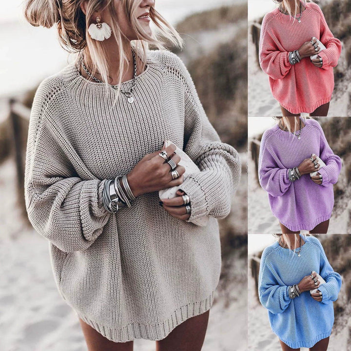 Ladies Oversized Knit Sweater Mune