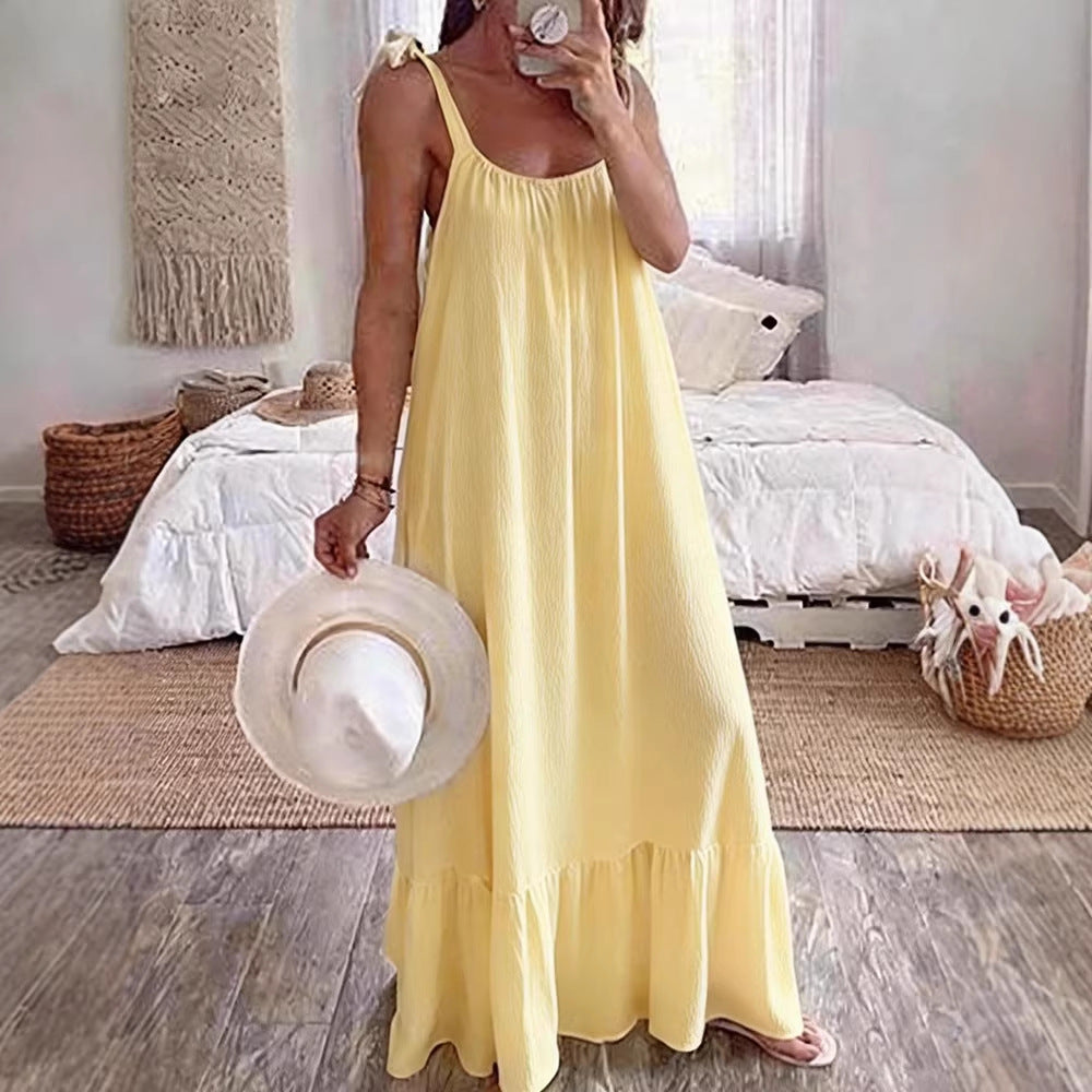 Women's maxi dress with strapless design Mune Fashion