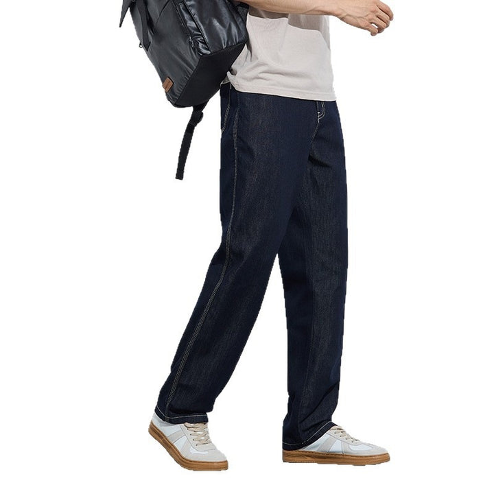 Men Comfortable and Casual Wide Cut Denim Pants Mune Fashion