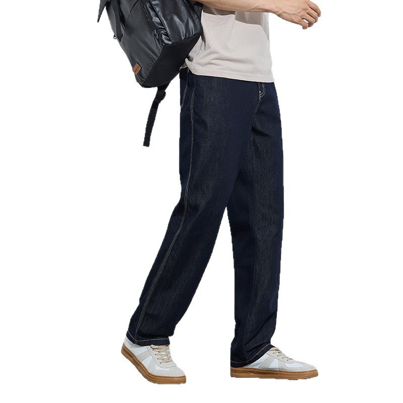 Men Comfortable and Casual Wide Cut Denim Pants Mune Fashion