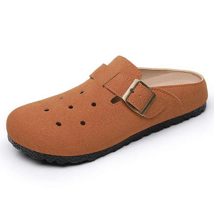 Women’s casual clog slipper with adjustable buckle and ergonomic comfort footbed Mune Fashion