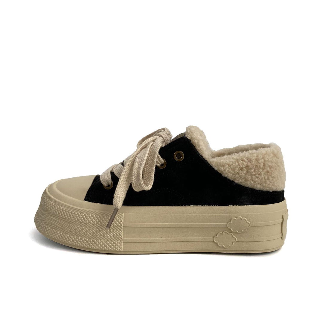 Ladies Comfortable Sneakers with Cozy Lining and Durable Sole Mune Fashion