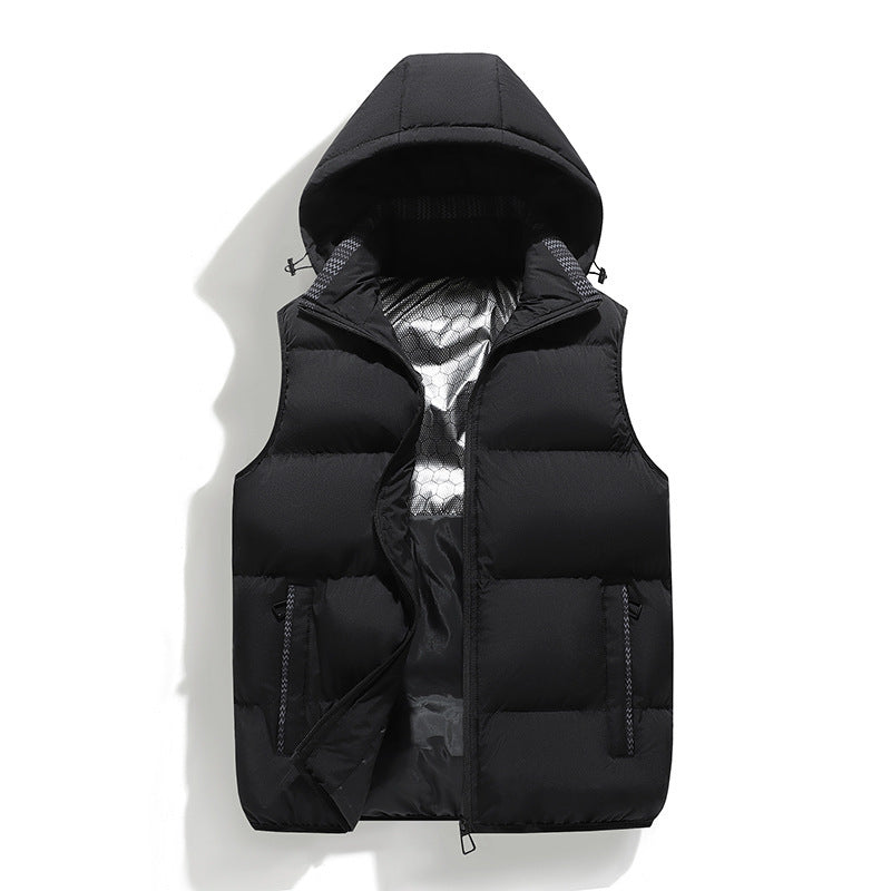 Men's Padded Vest with Hood Mune Fashion