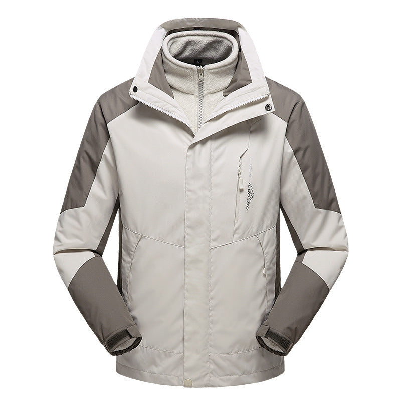 Women's versatile outdoor jacket with removable fleece inner jacket and windproof softshell outer Mune Fashion