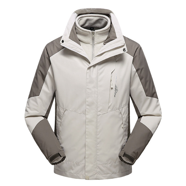Women's versatile outdoor jacket with removable fleece inner jacket and windproof softshell outer Mune Fashion