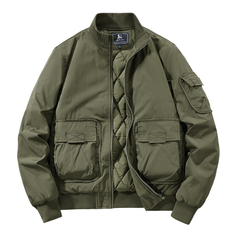 Men's Fashionable Bomber Jacket with numerous pockets Mune Fashion