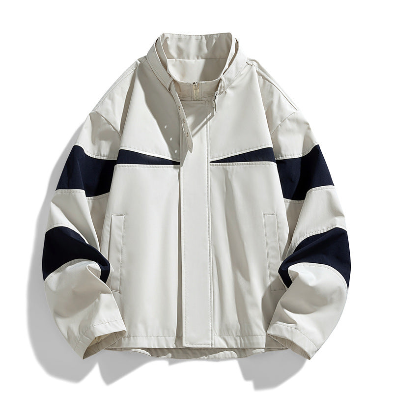 Men's Fashion Sport Jacket with High Collar Mune Fashion