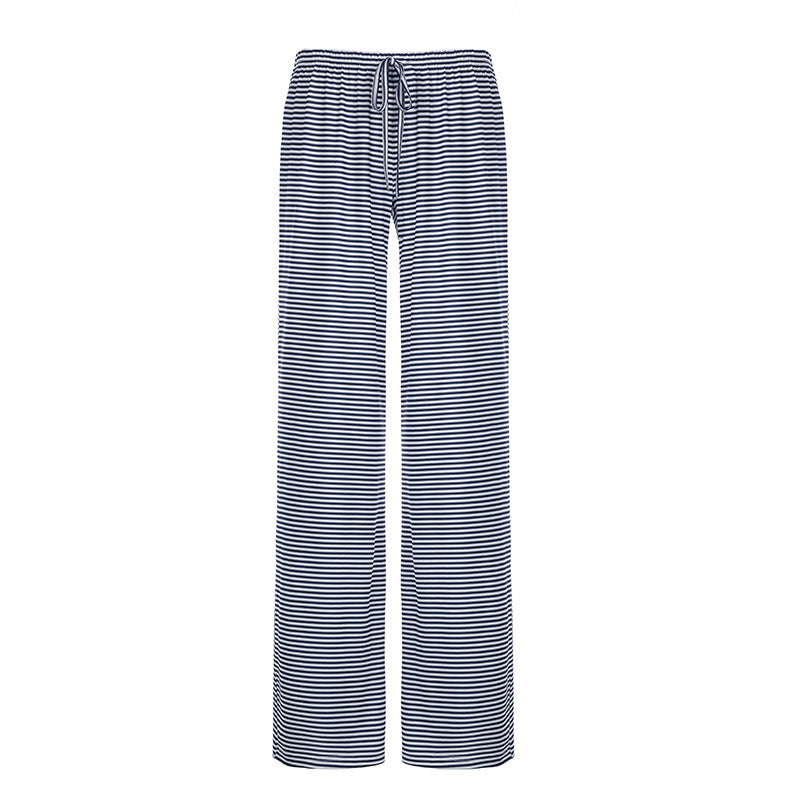 Women's lightweight jersey lounge pants with drawstring and wide leg Mune Fashion
