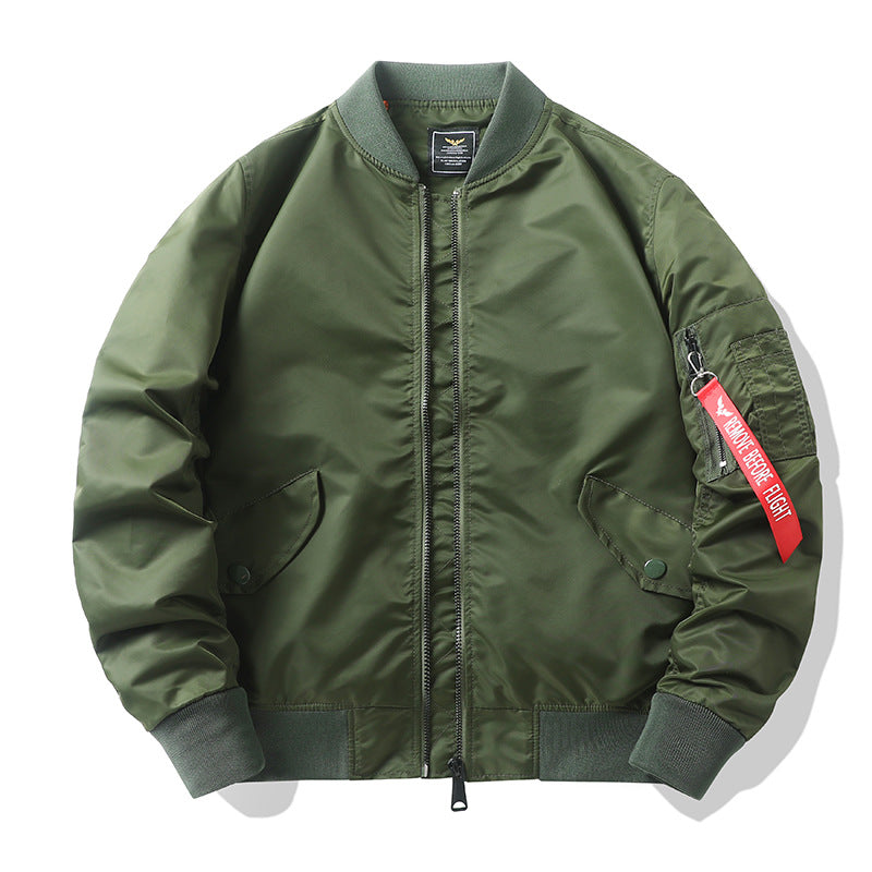 Men's camouflage bomber jacket in pilot style with multiple pockets and knitted cuffs Mune Fashion