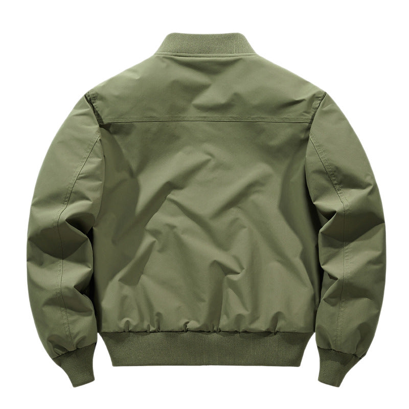 Men's Technical Bomber Jacket with Windproof Shell, Ribbed Cuffs and Zipper Pockets Mune Fashion