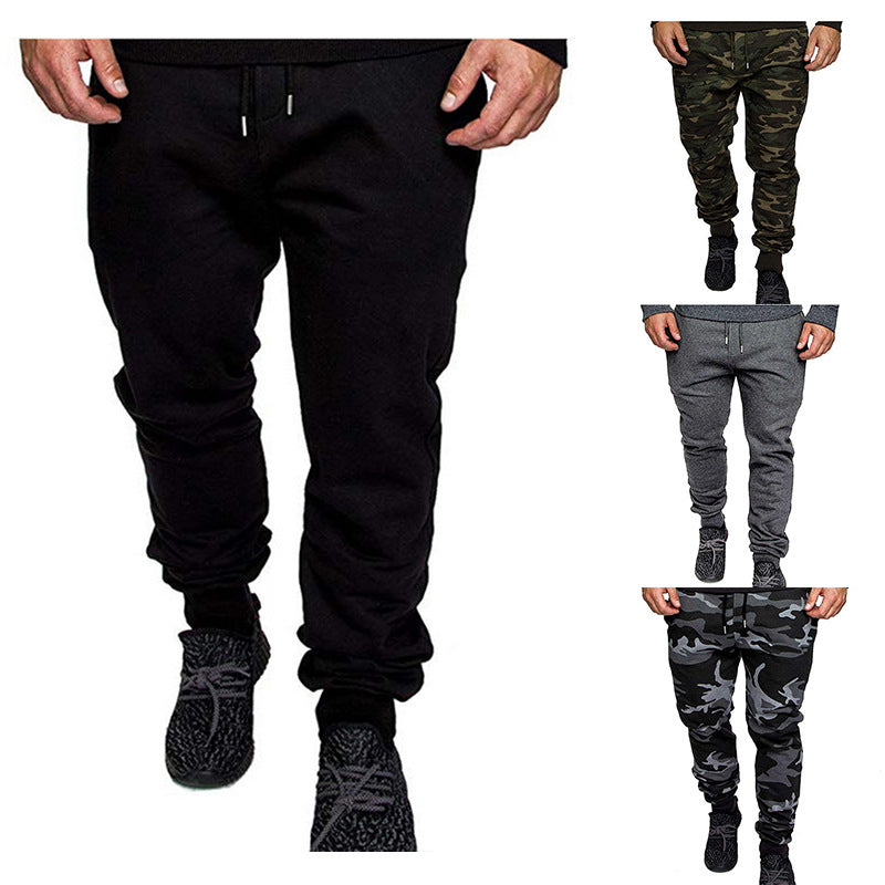 Men's Tapered Sweatpants made of cotton blend with elastic waistband, drawstring, and ribbed cuffs Mune Fashion