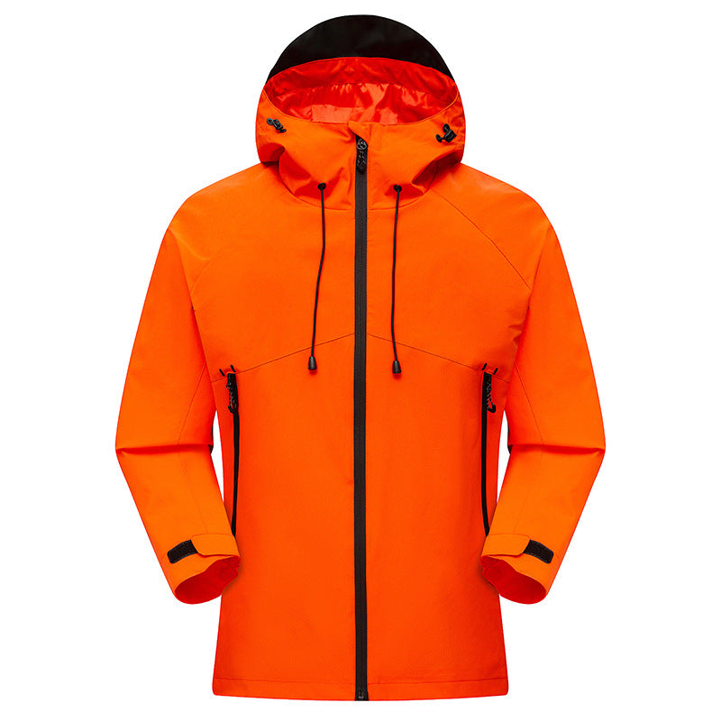Men's Waterproof High-Visibility Shell Parka with Breathable Membrane, Adjustable Hood and Ventilation Mune Fashion