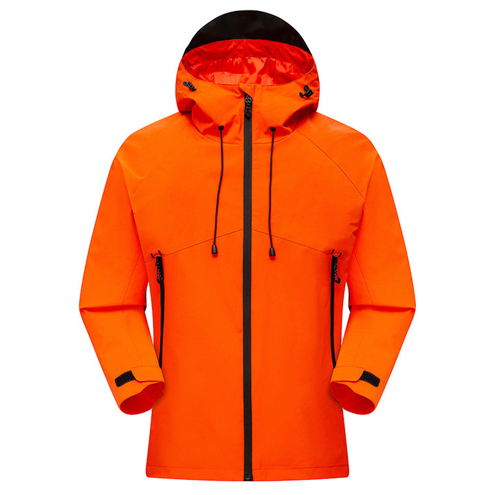 Men's Waterproof High-Visibility Shell Parka with Breathable Membrane, Adjustable Hood and Ventilation Mune Fashion