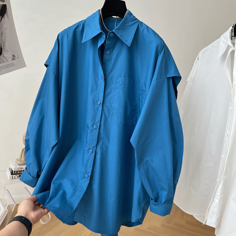 Women Oversized Shirt Blouse Mune Fashion