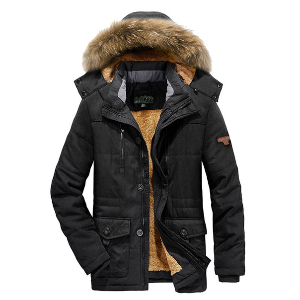 Men's Urban Quilted Parka with Warm Teddy Lining and Utility Pockets Mune Fashion