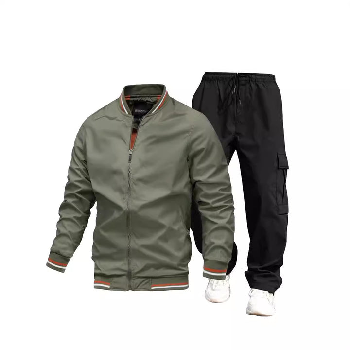 Men's sporty jacket and cargo pants set Mune Fashion