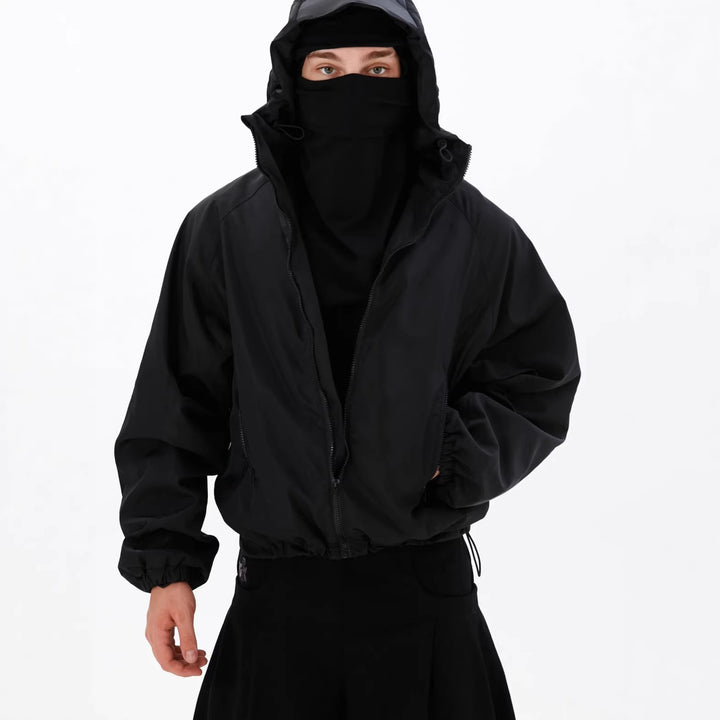 Men's sporty outdoor jacket with hood