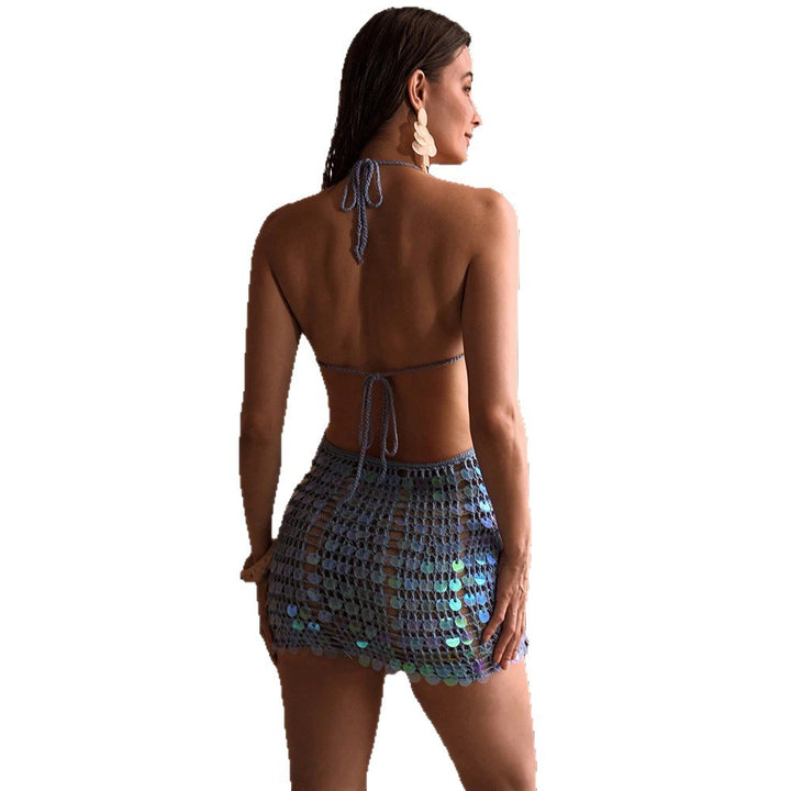 Women's Beach Dress with Sparkling Details Mune Fashion