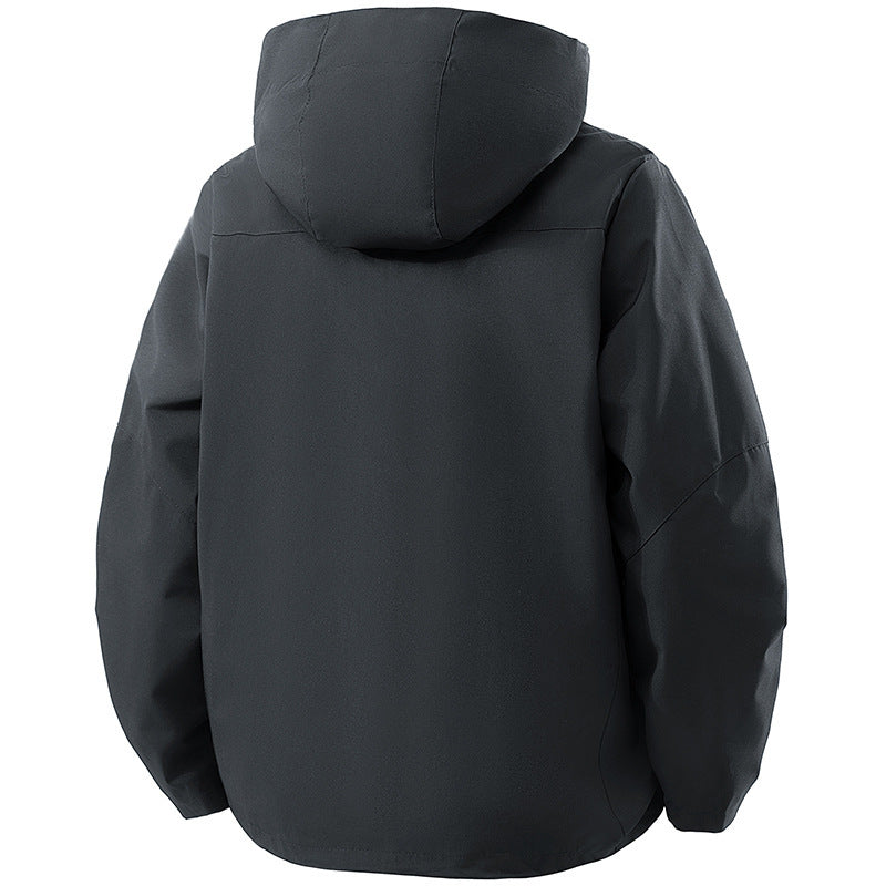 Men's Technical Softshell Outdoor Jacket with Hood water- and windproof membrane sealed zippers Mune Fashion