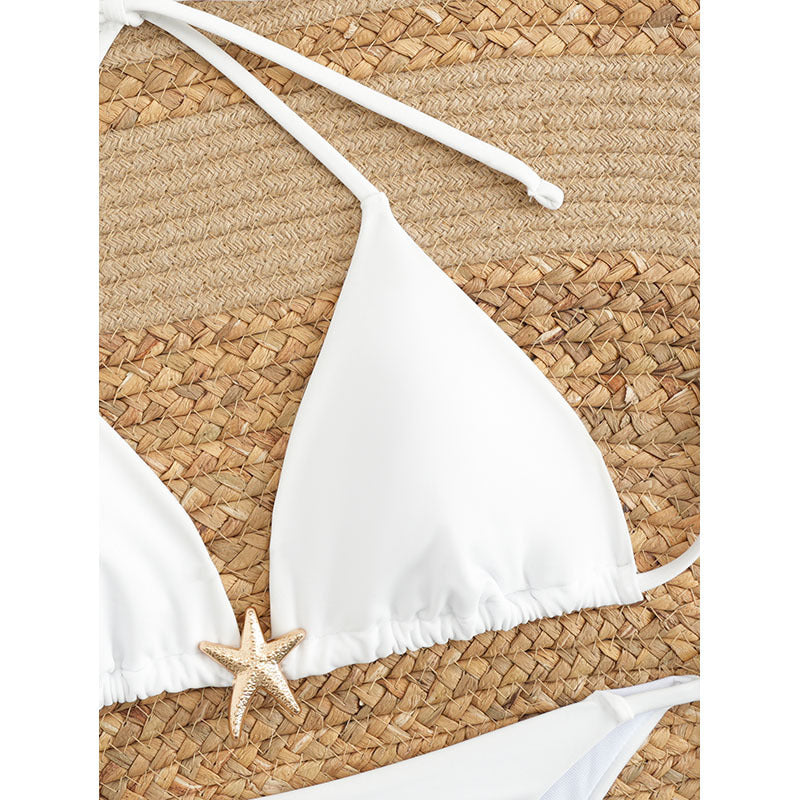 Women's triangle bikini with elegant tie details Mune Fashion