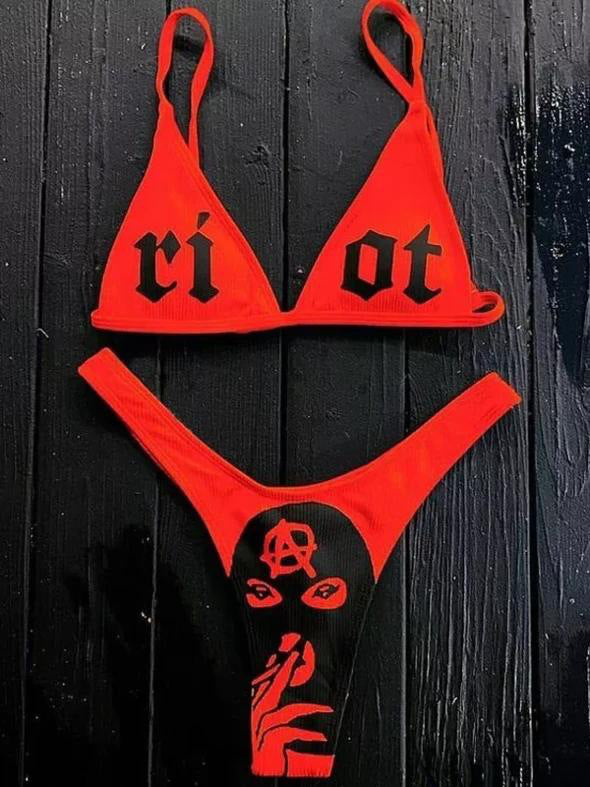 Women's bikini set with exciting graphic design Mune Fashion