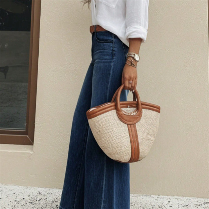 Women's High-Waisted Extra Wide Flare Jeans from Mune Fashion
