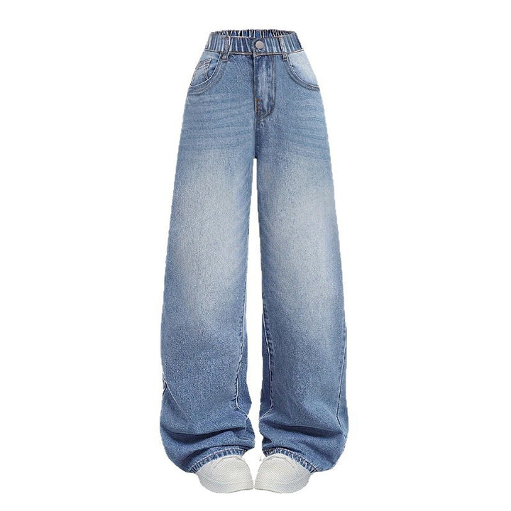 Women wide High-Waist jeans with narrow waistband Mune Fashion