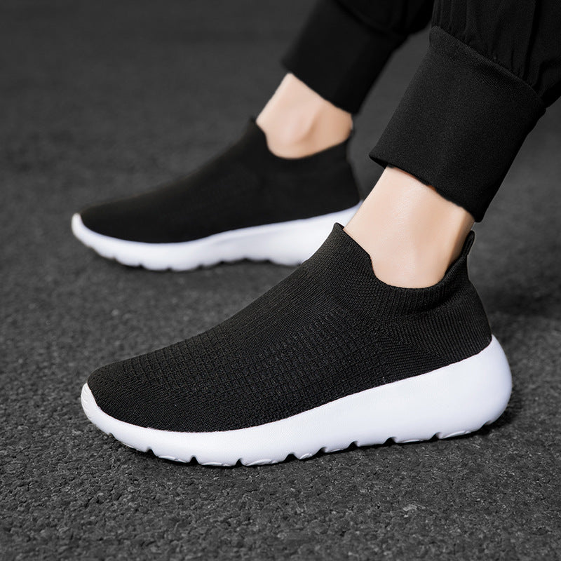 Unisex nan seamless sock sneaker with breathable three-dimensional knitted construction and shock-absorbing flex sole Mune Fashion
