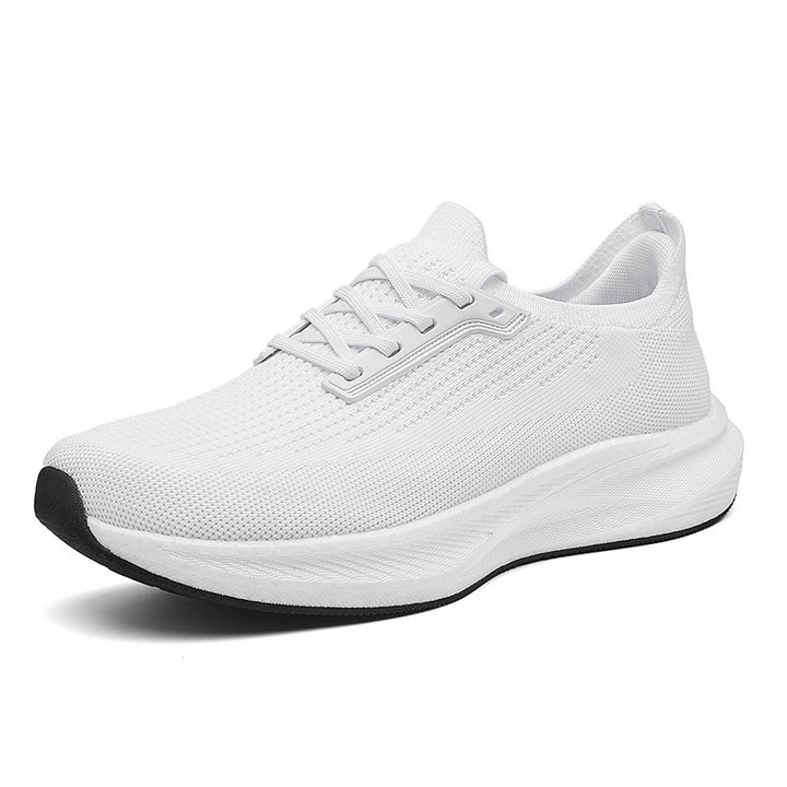 Men's breathable knitted running shoes with cushioning lightweight foam sole Mune Fashion