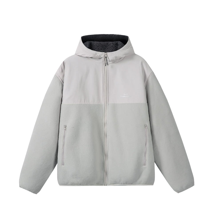 Unisex fleece hoodie jacket with teddy lining, full zip, and side zip pockets Mune Fashion