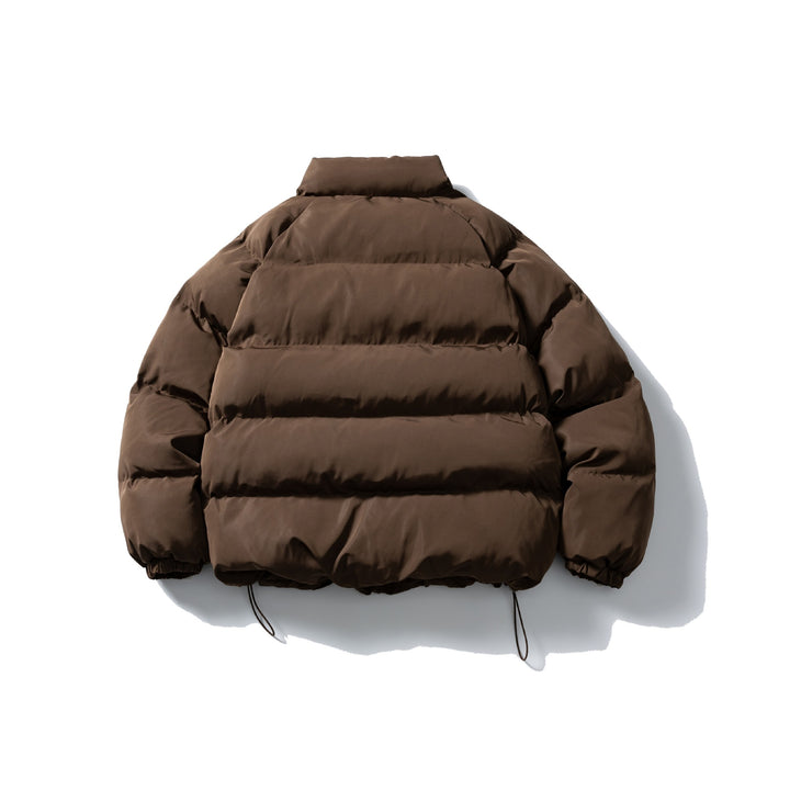 Unisex Short Cut Quilted Jacket in Boxy Cut with High Collar and Drawstring Mune Fashion