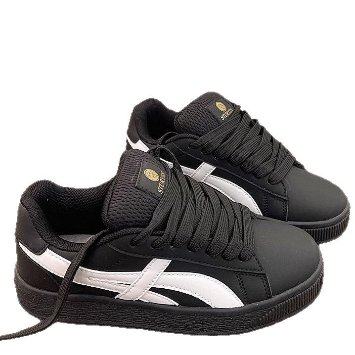 Women's Fashion Sneakers with High Rubber Sole and Breathable Upper Material Mune Fashion