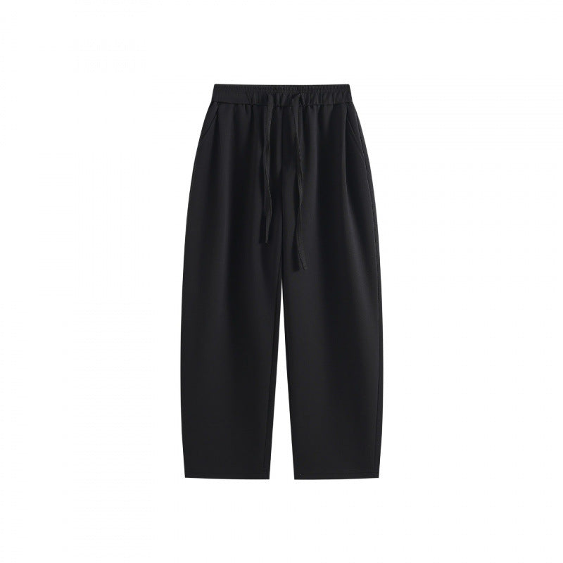 [Women] Wide high-waist lounge pants with drawstring, elastic waistband, and side pockets Mune Fashion