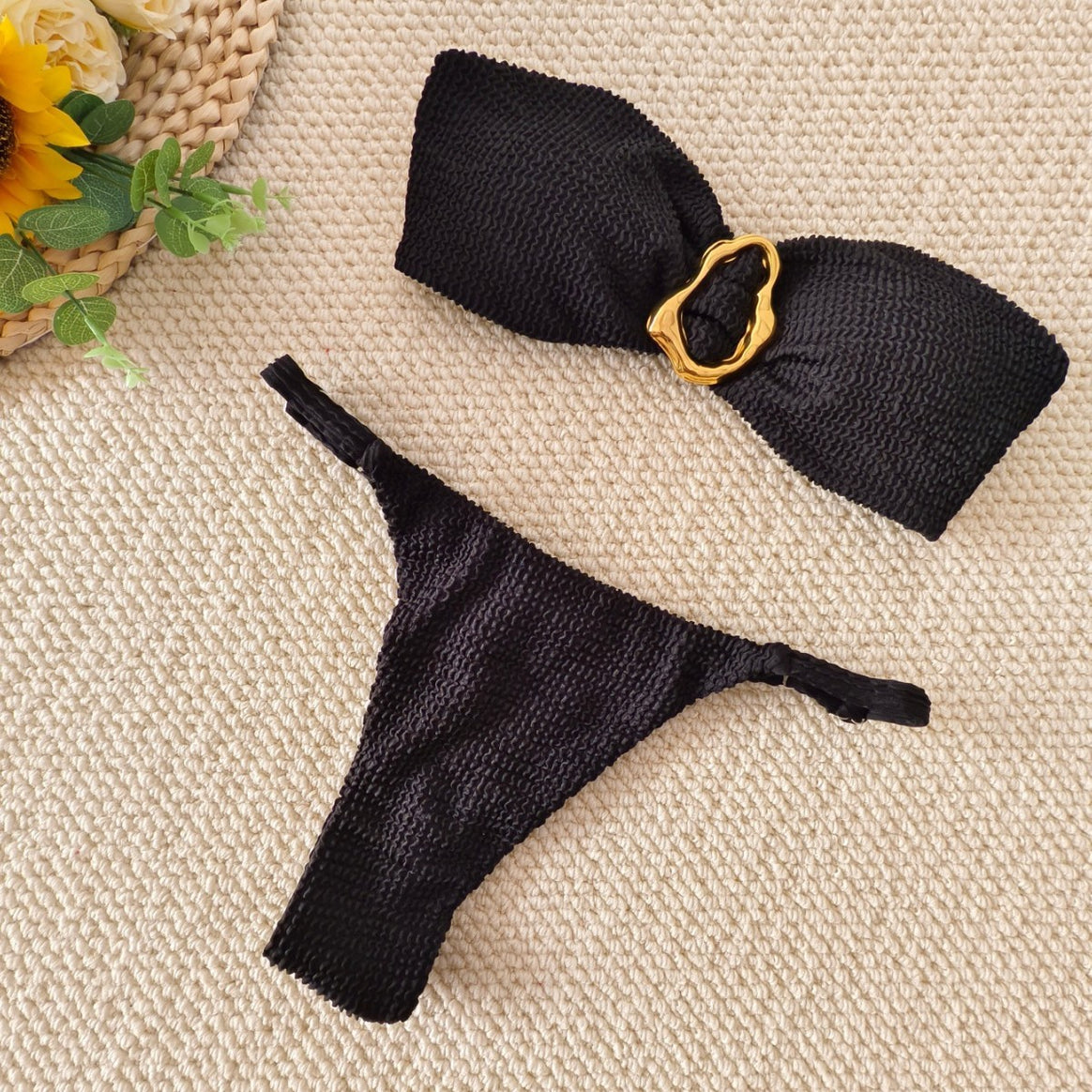 Women's bandeau bikini with elegant decorative detail Mune Fashion