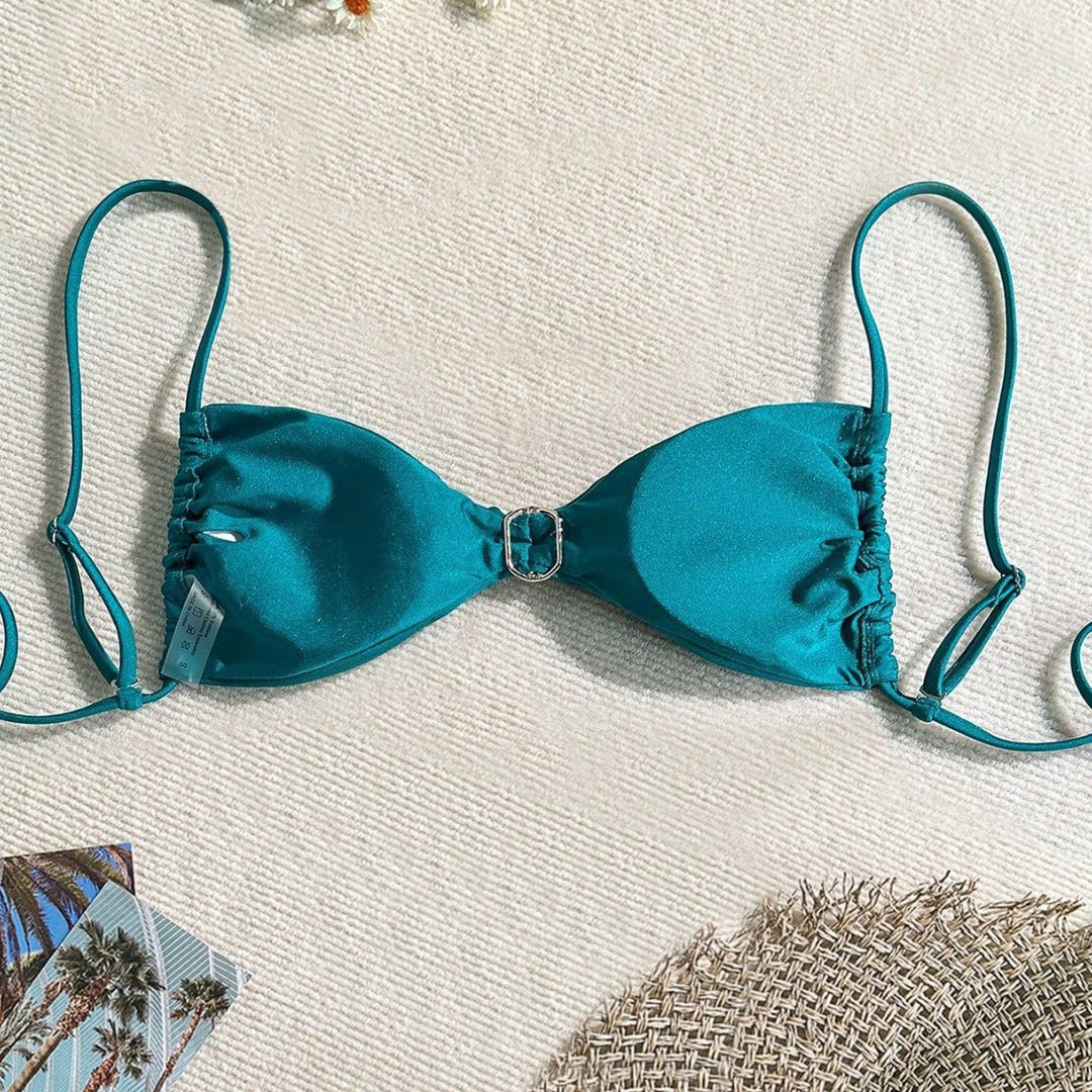 Women's Triangle Bikini with Elegant Jewelry Detail Mune Fashion