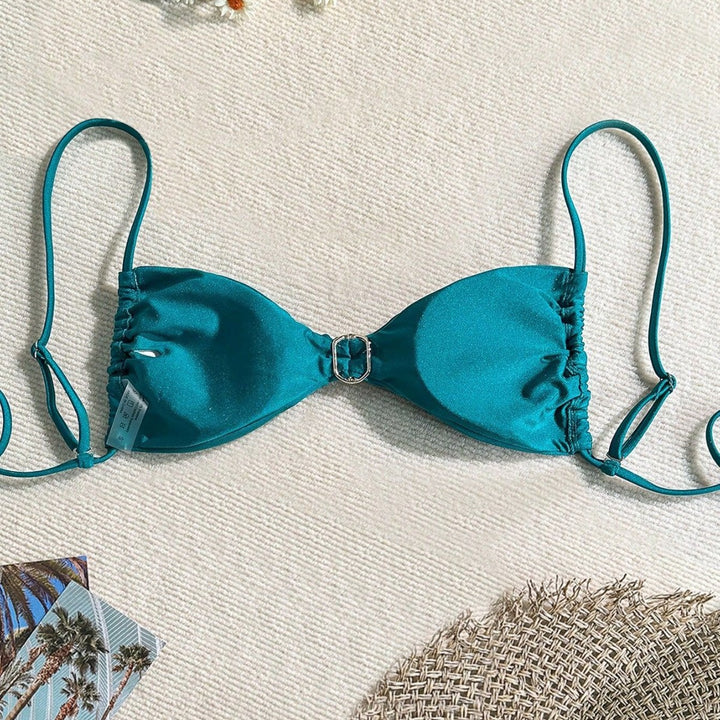 Women's Triangle Bikini with Elegant Jewelry Detail Mune Fashion