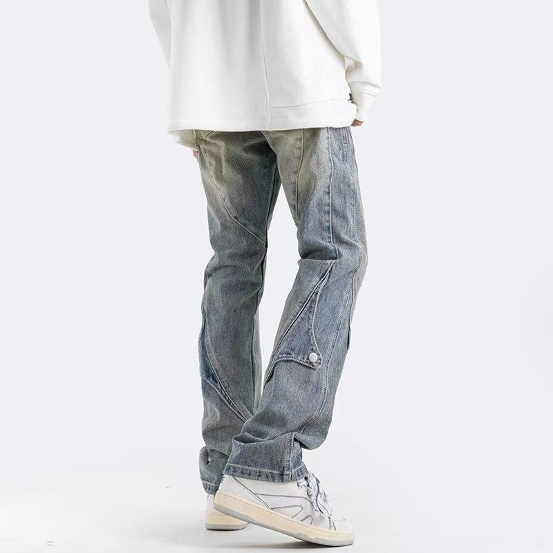 Men's Casual Utility Jeans with Practical Pockets Mune Fashion