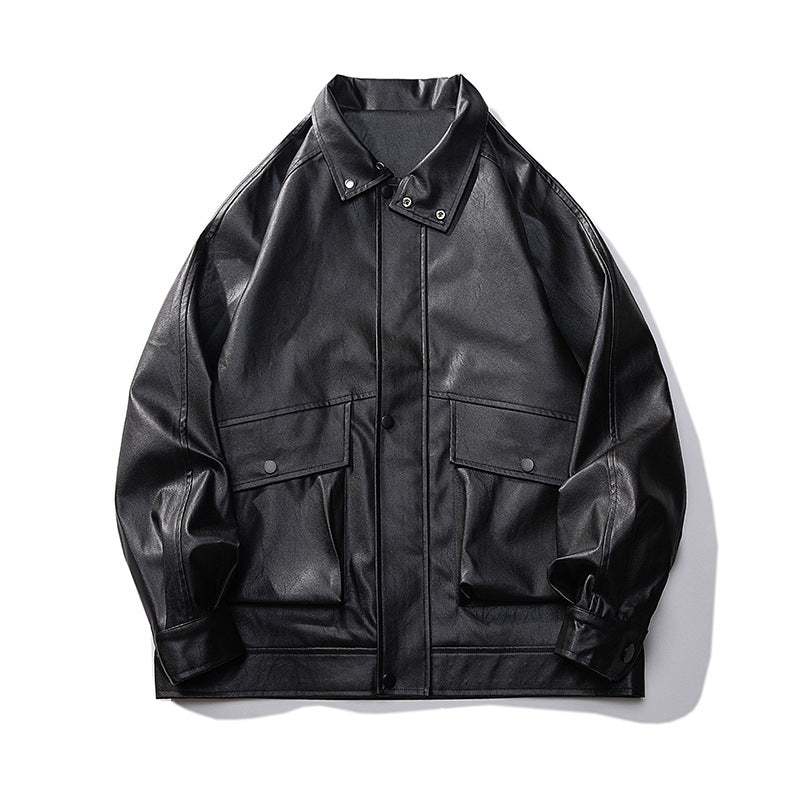 Men's lightweight overshirt field jacket made of cotton canvas with flap pockets and concealed zipper placket Mune Fashion
