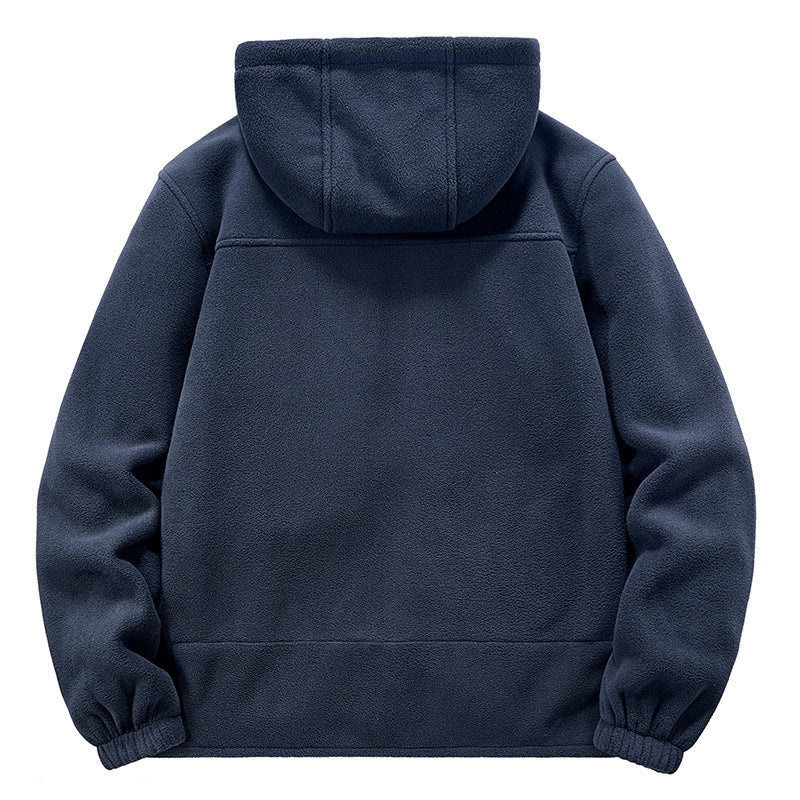 Men's Thermo-Fleece Hoodie with insulating Sherpa trim and concealed zip pockets Mune Fashion