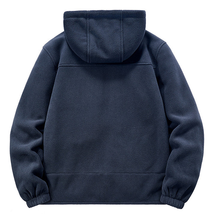 Men's Thermo-Fleece Hoodie with insulating Sherpa trim and concealed zip pockets Mune Fashion