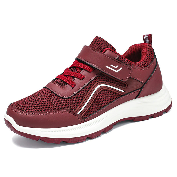 Men's breathable mesh casual sneakers with Velcro, ergonomic EVA midsole, and profiled rubber outdoor sole Mune Fashion