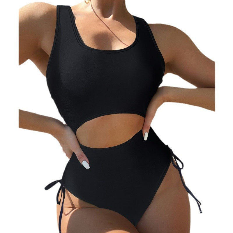 Women's one-piece swimsuit with side cut-out details Mune Fashion
