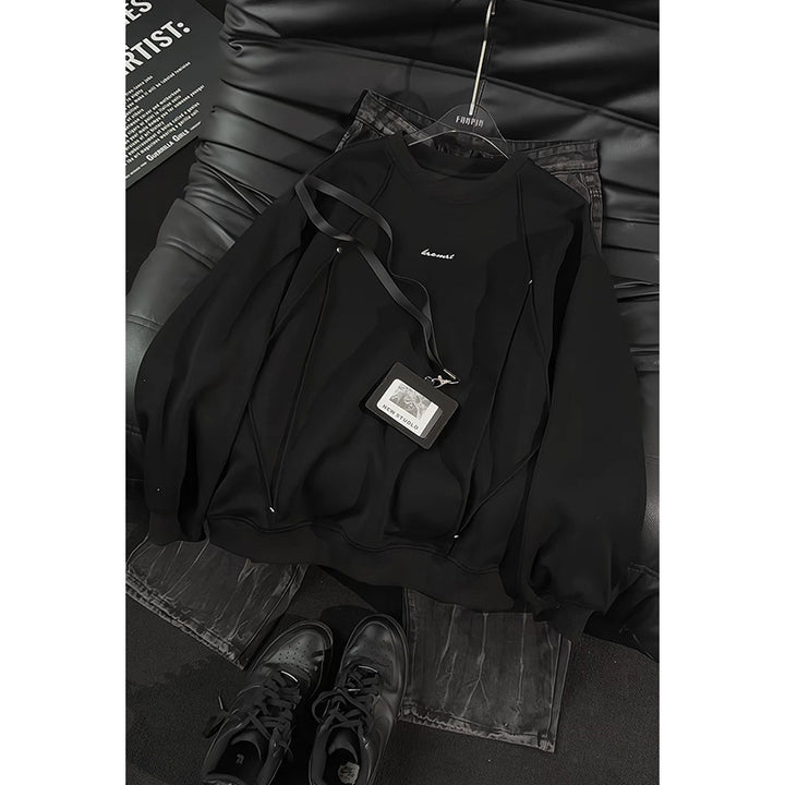 Women Casual Oversized Sweatshirt with Elegant Accents Mune Fashion