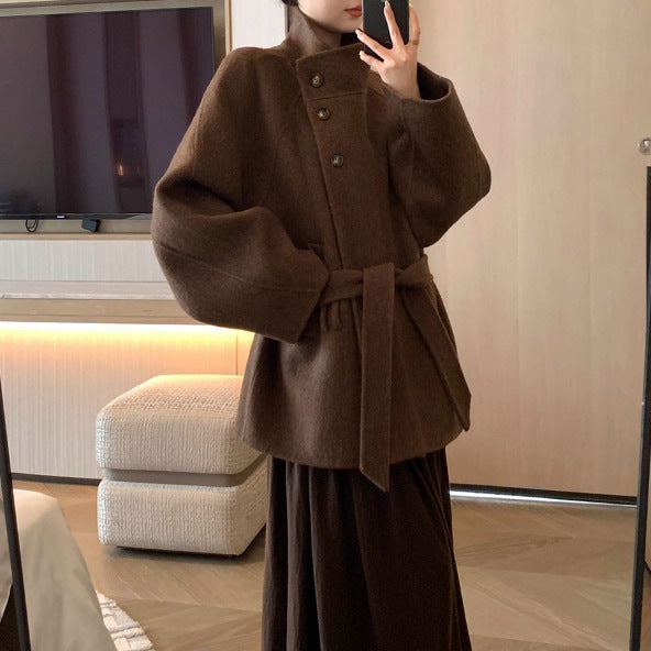 Women’s Fashionable and Elegant Wool Coat Mune Fashion