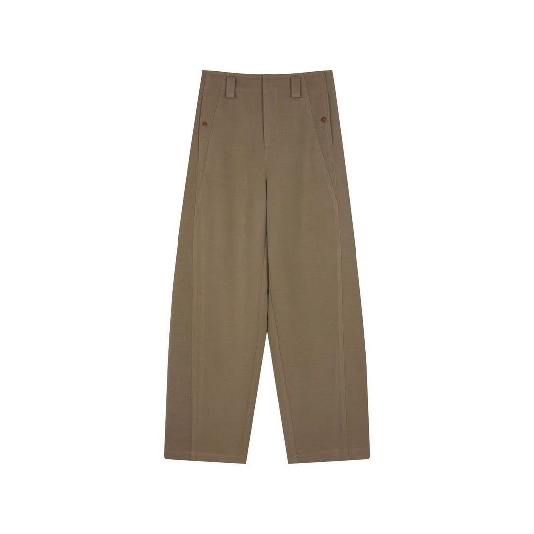 Women Elegant and Comfortable High-Waisted Fabric Trousers Drune
