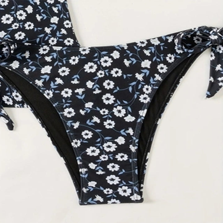 Ladies' one-piece swimsuit with floral accents Mune Fashion