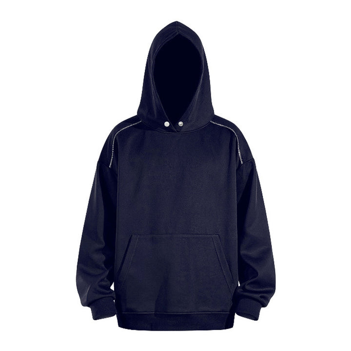 Men's Oversized Hoodie with Kangaroo Pocket and Raglan Sleeves Mune Fashion
