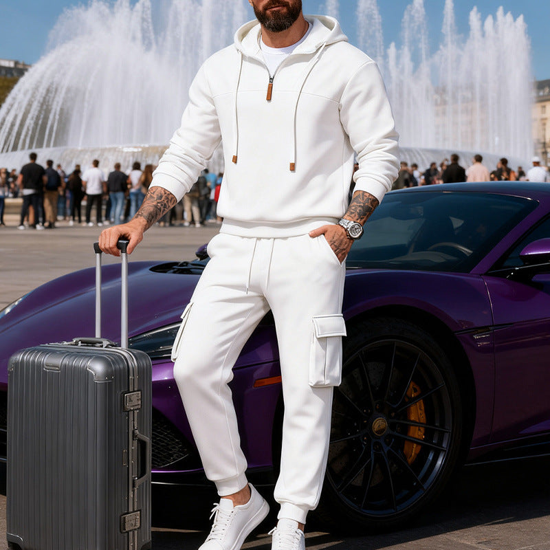 Men's Cargo Jogger Pants with multifunctional flap pockets, elastic waistband, and ribbed cuffs Mune Fashion