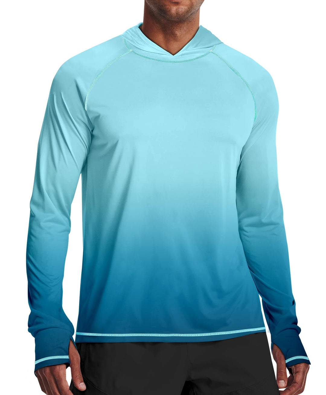 Men's sporty hoodie with abstract print